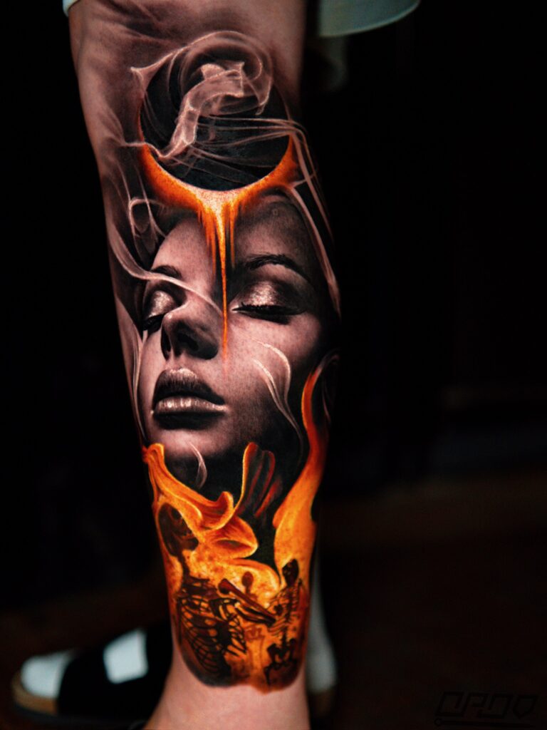 Abstract Surealism Tattoo - Dado Obsessed Tattoos 1