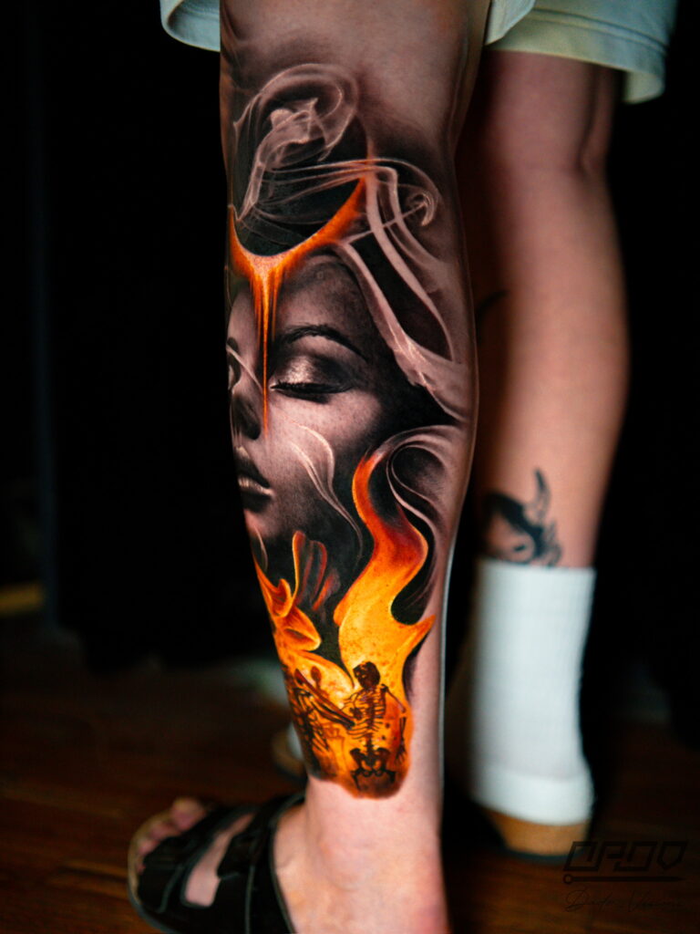 Abstract Surealism Tattoo - Dado Obsessed Tattoos 2