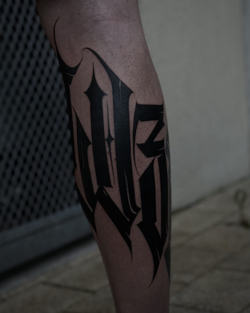 Lettering Tattoo - Anton Obsessed Tattoos 1