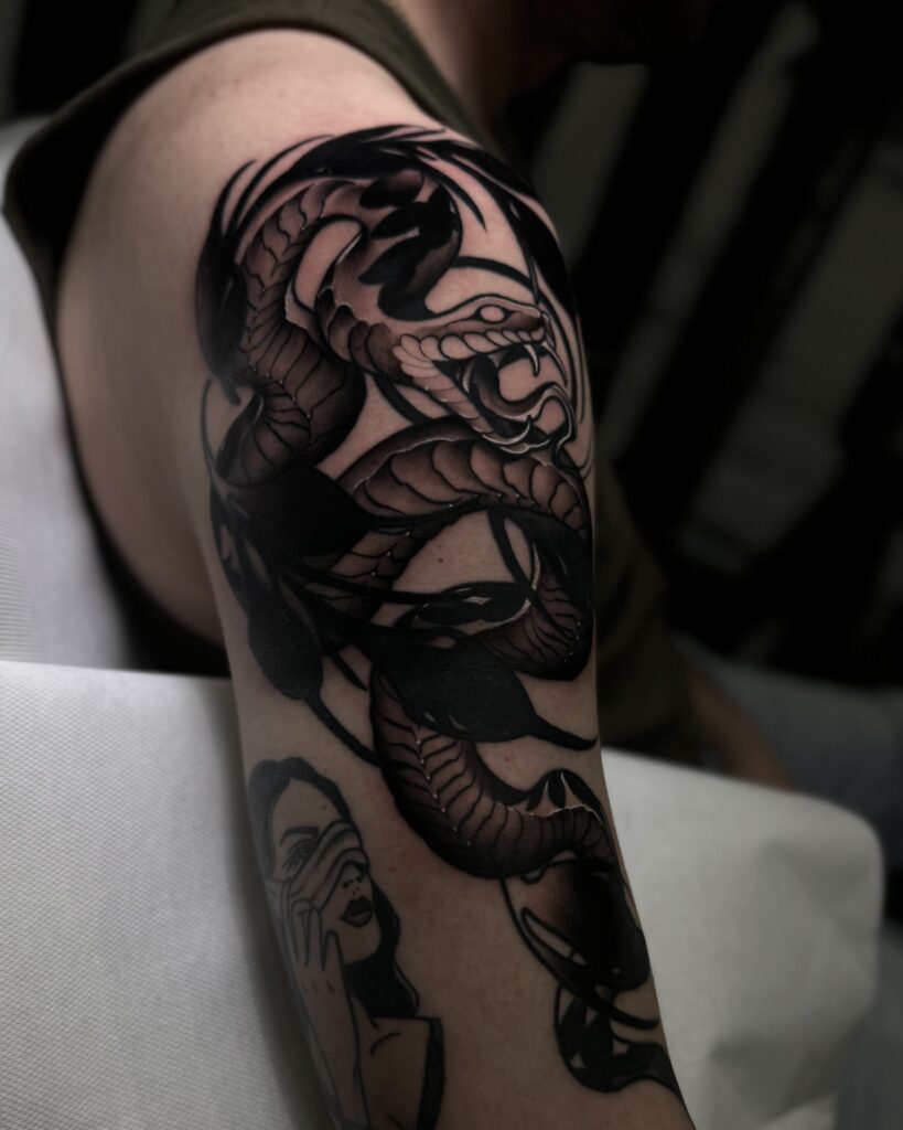 Black and Grey Tattoo - Anton Obsessed Tattoos 5
