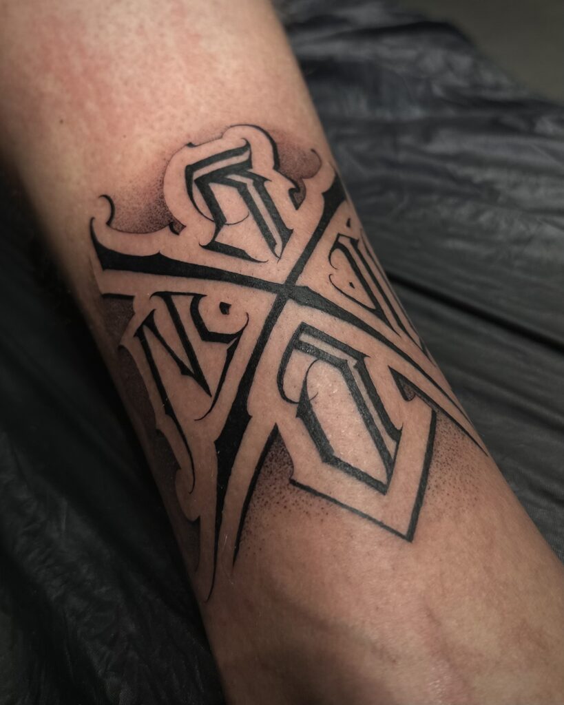 Lettering Tattoo - Anton Obsessed Tattoos 16