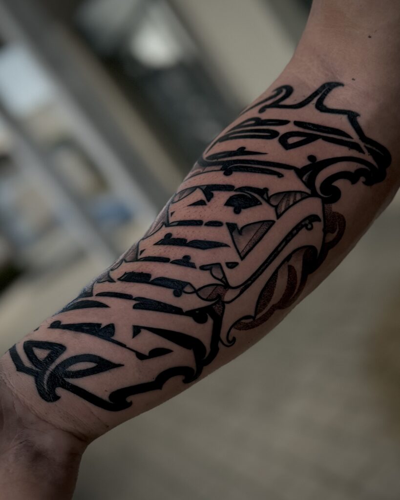 Lettering Tattoo - Anton Obsessed Tattoos 7