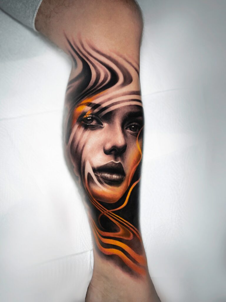 Abstract Surealism Tattoo - Dado Obsessed Tattoos 6