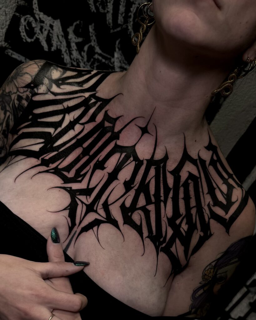 Lettering Tattoo - Anton Obsessed Tattoos 11