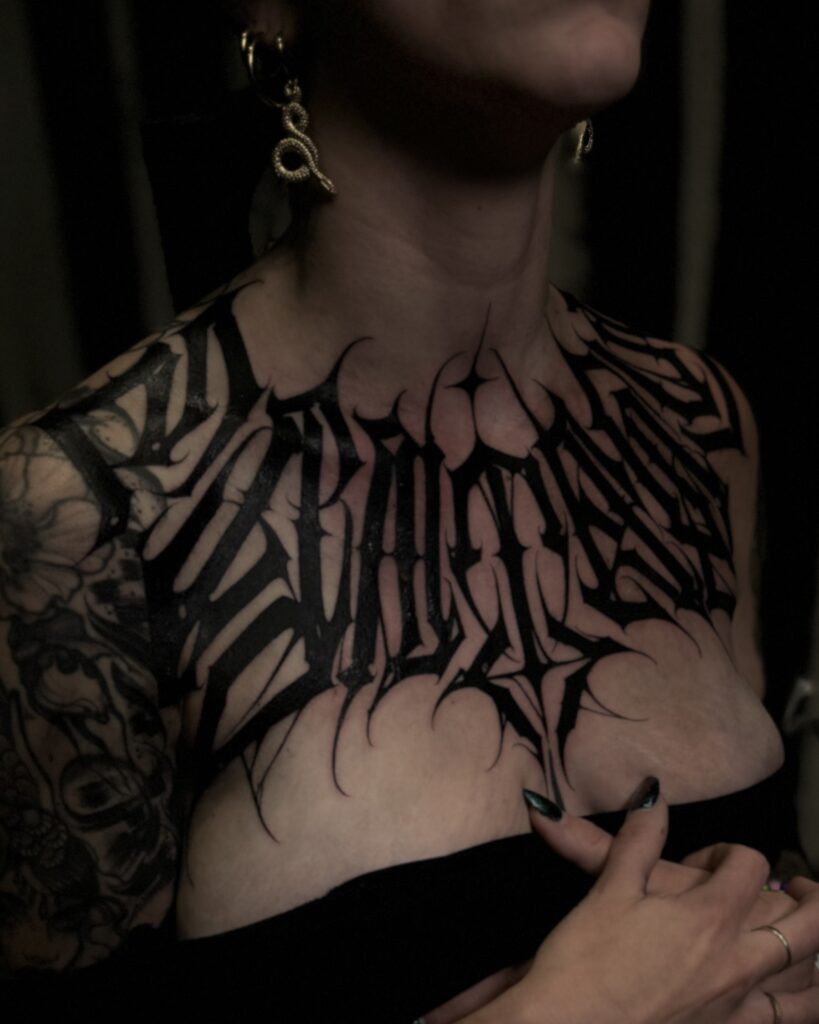 Lettering Tattoo - Anton Obsessed Tattoos 12