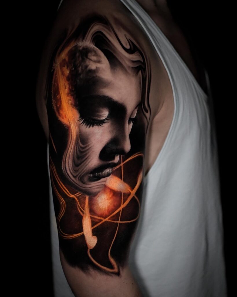 Abstract Surealism Tattoo - Dado Obsessed Tattoos 7
