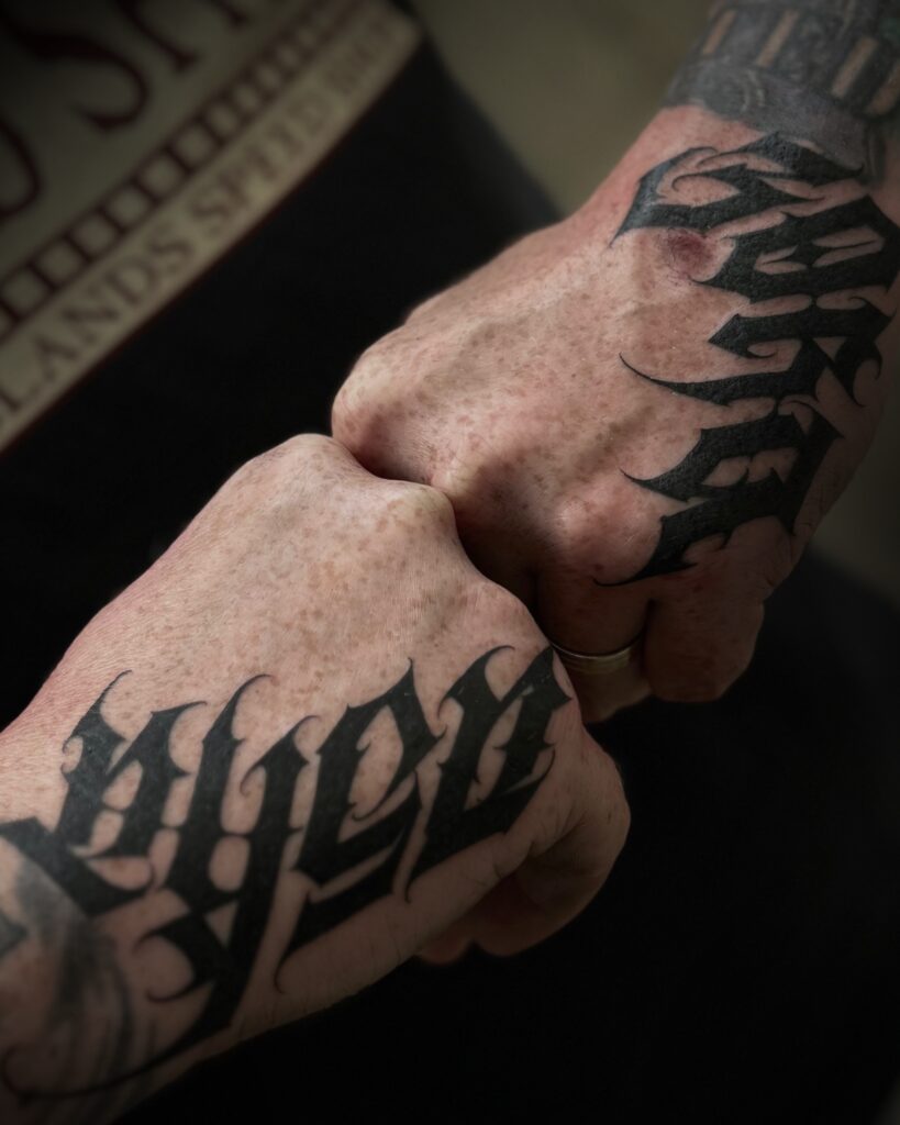 Lettering Tattoo - Anton Obsessed Tattoos 25