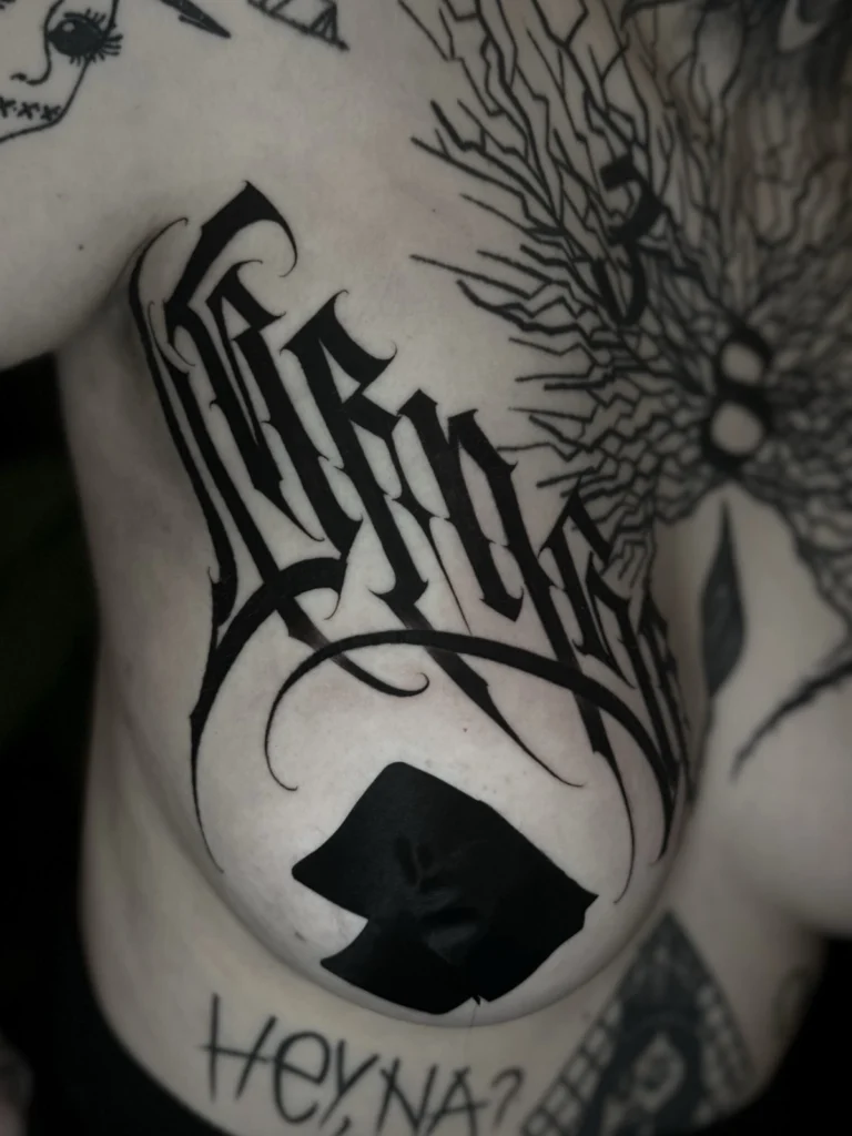 Lettering - Tattoo Artist Anton, Obsessed Tattoo 1