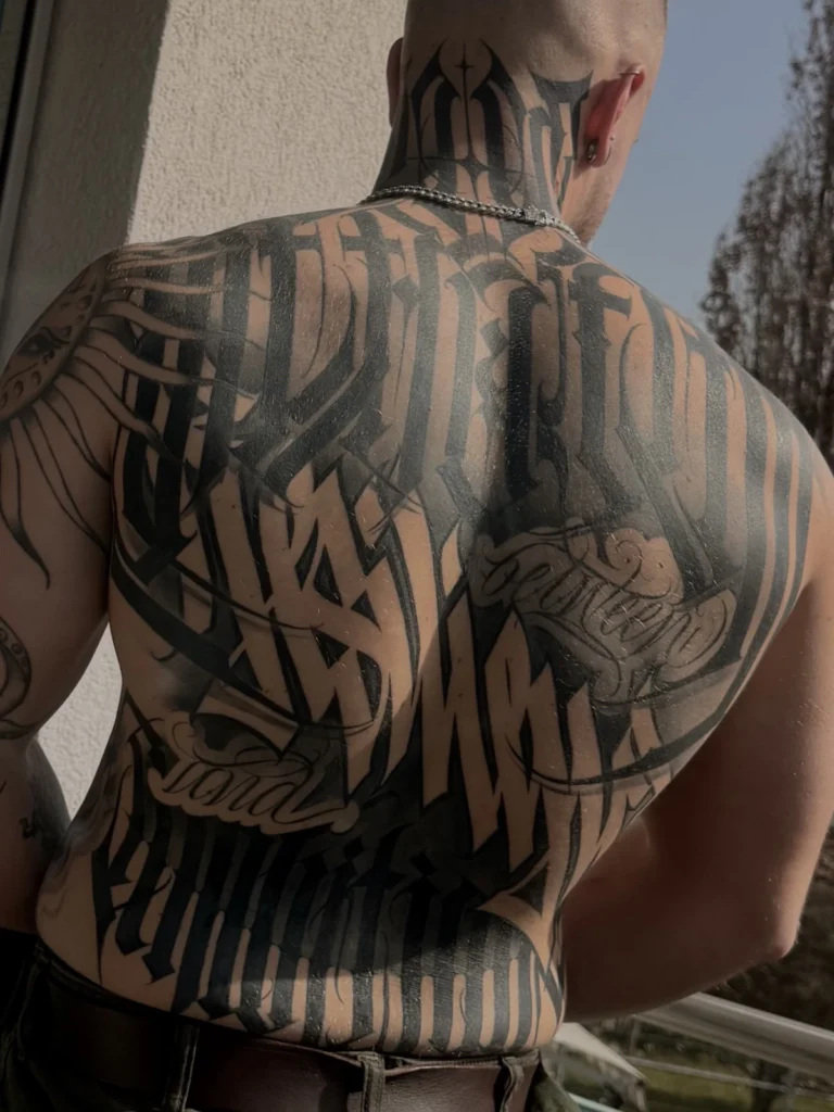 Lettering - Tattoo Artist Anton, Obsessed Tattoo 7