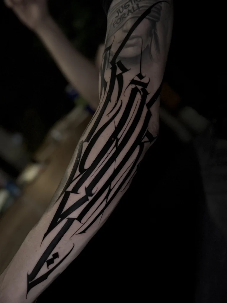 Lettering - Tattoo Artist Anton, Obsessed Tattoo 2