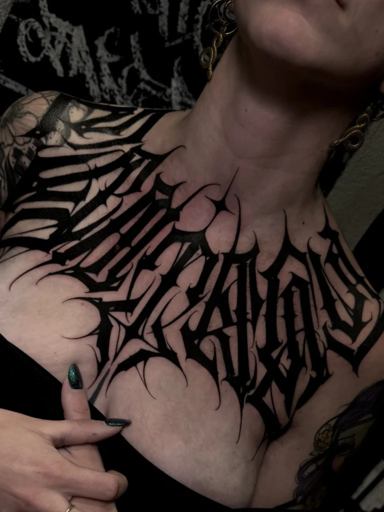 Lettering - Tattoo Artist Anton, Obsessed Tattoo 17
