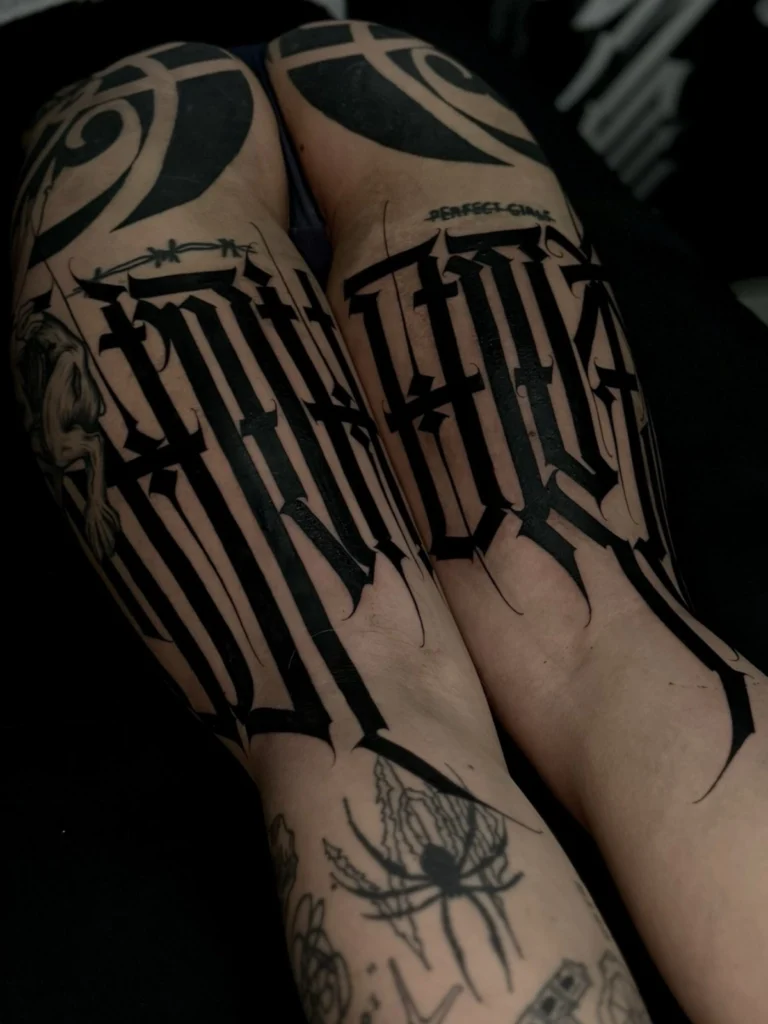 Lettering - Tattoo Artist Anton, Obsessed Tattoo 15