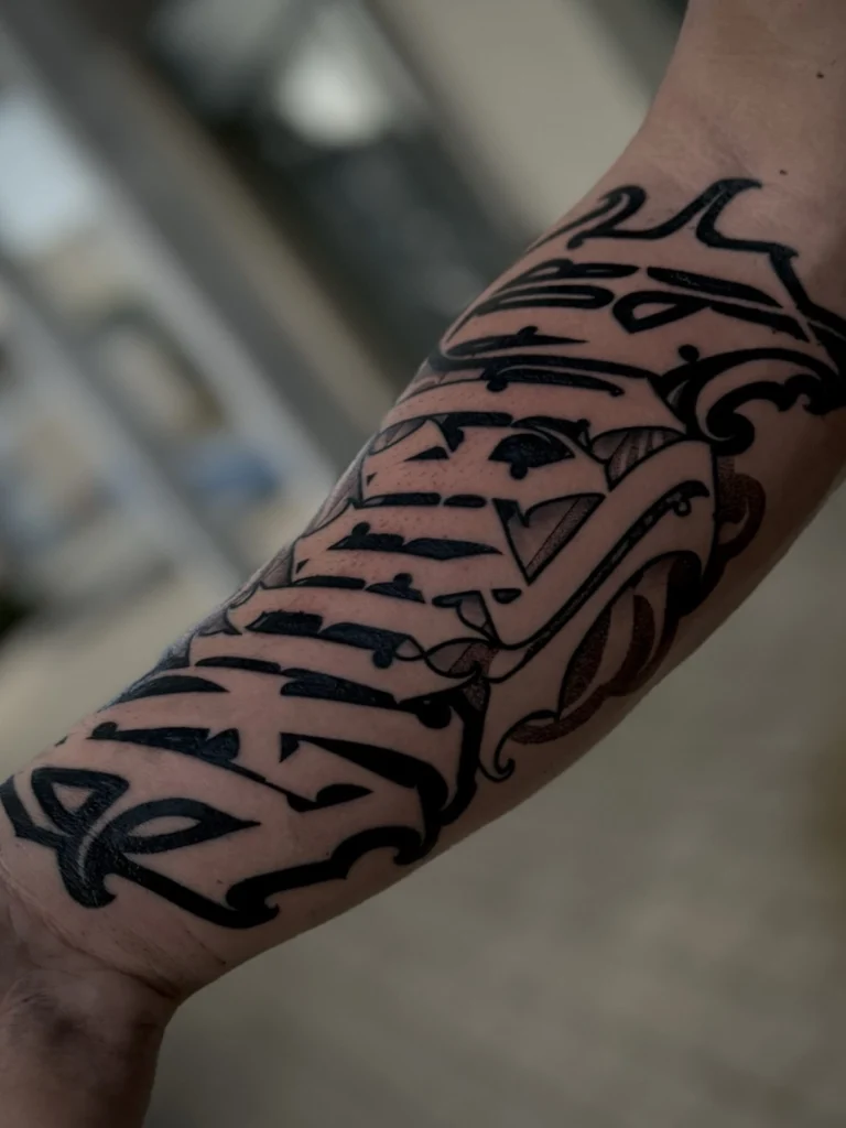 Lettering - Tattoo Artist Anton, Obsessed Tattoo 14