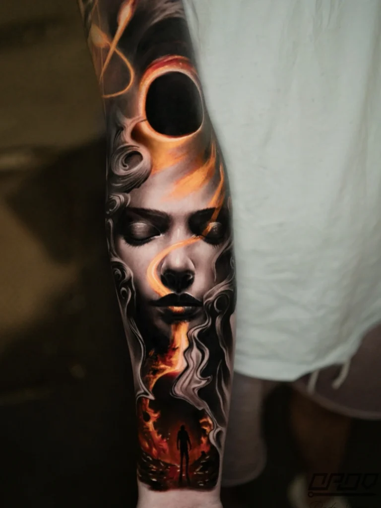 Abstract Surealism Tattoo - Dado Obsessed Tattoos 2