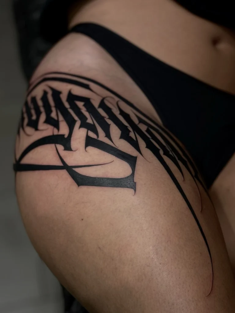Lettering - Tattoo Artist Anton, Obsessed Tattoo 13